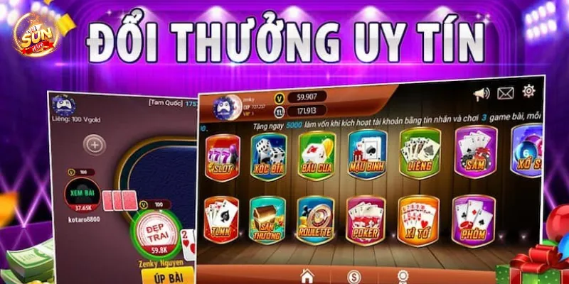 Sơ lược về cổng game bài Sunwin